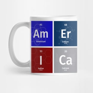 AmErICa in Atomic Symbols Mug